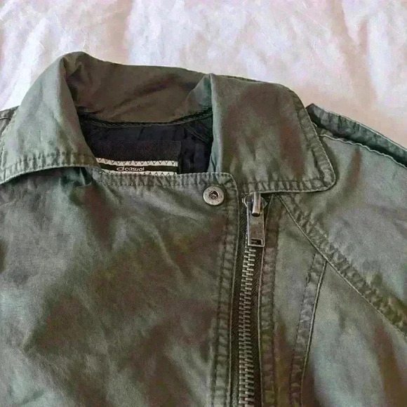 Dynamite  Casual, Jacket, Army green, adjustable waist, size XS - Picture 8 of 15